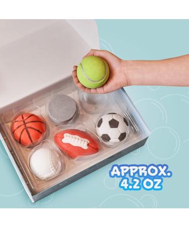 Bathletes 6pc Kids Bath Bombs Kit with Sports Prizes - Perfect for Toddlers 3+ | Boys & Girls Bath Toys with Surprise Inside - Ideal for Birthdays - Buy Online on GoSupps.com