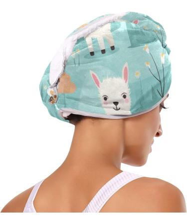 Llama Alpaca Hair Towel 2 Pack - Super Absorbent Quick Dry Hair Turbans for Women & Girls - Buy Online on GoSupps.com