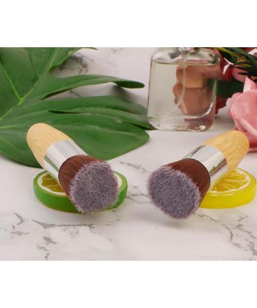 Professional 2-Piece Kabuki Foundation Brush Set | Round Top Makeup Brush for Liquid Cream & Powder | Ideal for Blending & Buffing - Buy Online on GoSupps.com