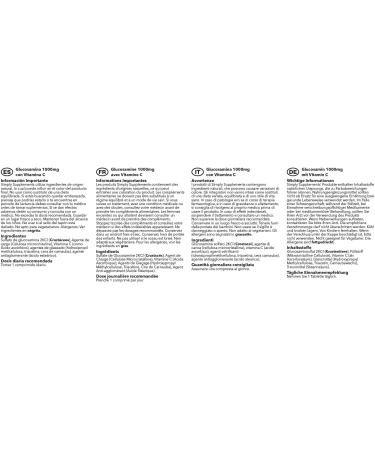 Premium Glucosamine 1000mg with Vitamin C | 360 Tablets | Made in UK - Buy Online on GoSupps.com