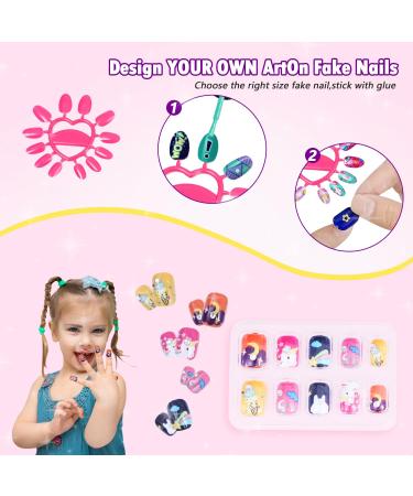 Kids Nail Polish Set for Girls - Non-Toxic Nail Art Kit & Spa Toys Ages 6-12 | Perfect Birthday Gifts for Creative Fun - Buy Online on GoSupps.com