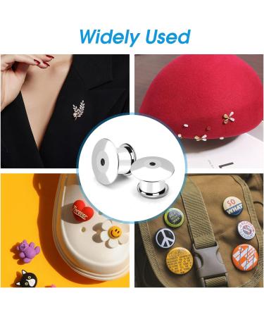 40PCS Locking Pin Back Clasp for Enamel Lapel Pins - Metal Pin Backing Keeper - Buy Online on GoSupps.com