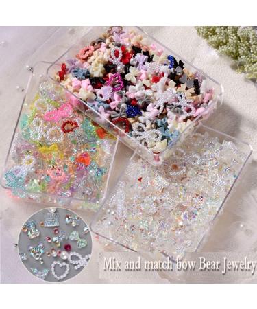 Manicure Rhinestones Cartoon Kawaii Accessories Butterfly-shape 3D Special Design Bear Nail Decoration(03) - Buy Online on GoSupps.com