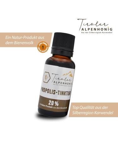 Propolis Drops with Alpine Honey from Tyrol - 20 ml - Natural propolis tincture with 20% propolis extract - Sol - Buy Online on GoSupps.com