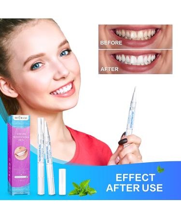 DIAREGNO Teeth Whitening Pen (2 Pens) - Painless & Effective for a Beautiful White Smile - No Sensitivity - Natural Mint Flavor - Buy Online on GoSupps.com