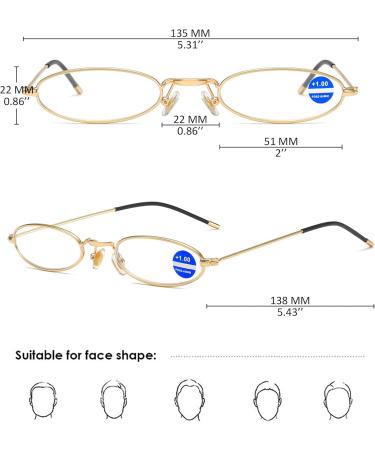 Shop Koosufa Metal Anti-Blue Light Reading Glasses | Ultra-Light Classic Design for Men & Women | Pocket Clip & Etui Included - Available in Various Magnifications - Buy Online on GoSupps.com
