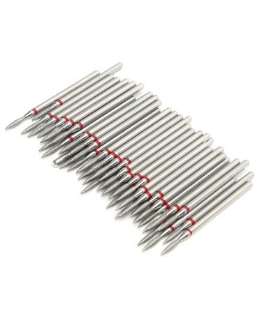 50PCs Professional nail drill electrical nail miller Bits Set nail polish grinding head Nail policher Accessories Manicure Tool for household nail art shop (F-1.8mm)