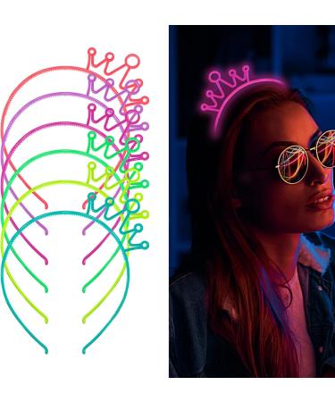 amangul Fashion Adult Kids Glowing Crown Shape Hair Hoop Luminous Hairband Stage Performances Halloween Women Styling Headband(Lake Green) - Buy Online on GoSupps.com