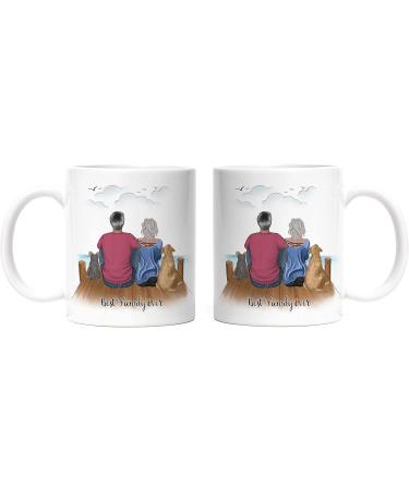 Personalized Dog Couple Mug - Perfect Gift for Dog Lovers | Custom Dog Mom & Dad Cup - Buy Online on GoSupps.com
