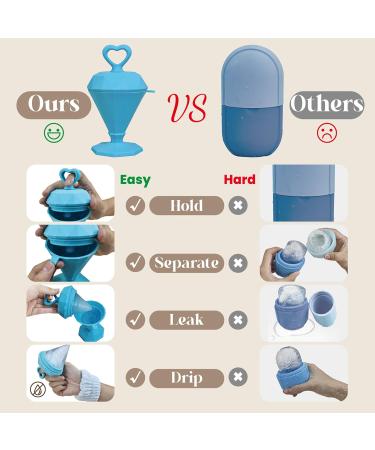 Rena Chris Ice Roller for Face - Cube Facial Massager Reduces Eye Bags Reusable Silicone Mold Cooling Skin-Care Tool for Women - Shop Now - Buy Online on GoSupps.com