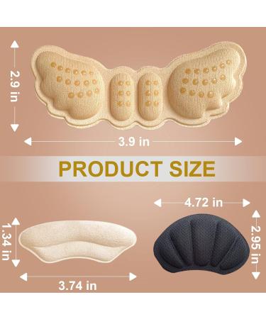 4-6 Pairs Heel Cushion & Grip for Shoes, Self-Adhesive Anti-Slip Pads - Women/Men Liners for Comfort & Fit - Buy Online on GoSupps.com