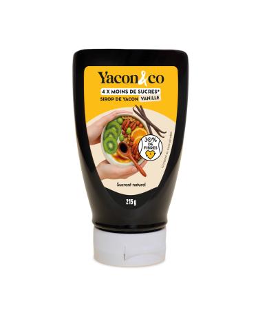 Yacon&co Sirop Vanille Squeeze - Alternative naturelle au sucre - Sans conservateur - Fabriqu en France - IG le plus bas du march - Pr biotiques - Pouvoir sucrant - Texture miel - Vegan Keto