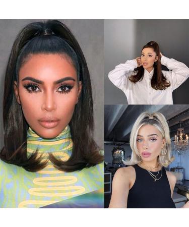 Ponytail Extension Bounce Wraparound Ponytail Hair Pieces Straight Hair Extensions with Combs Warp Ponytails for Women Synthetic Ponytail Hairpiece/Ponytail Extension (Color : M22-613 Size : 18in 18inches M22-613 - Buy Online on GoSupps.com