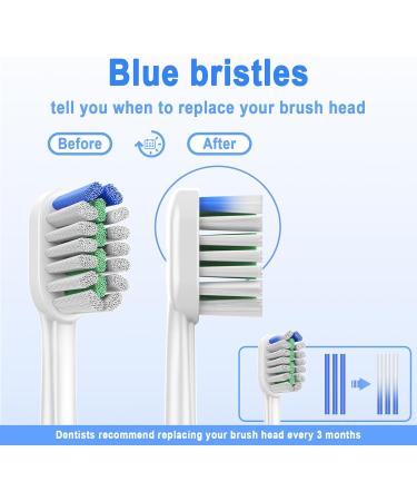 Replacement Toothbrush Heads for Philips Sonicare | Genuine Bristles Soft & Effective | 16 PCS Pack - Buy Online on GoSupps.com