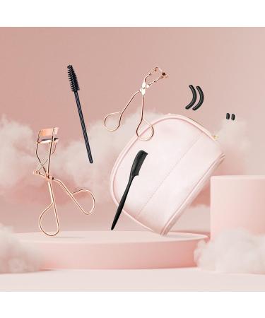 Eyelash Curlers Set - Regular & Mini Precision with Separator Comb 4 Refills & Wand | Rose Gold Beauty Essentials - Buy Online on GoSupps.com