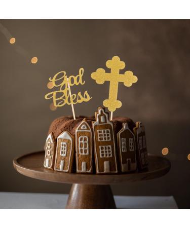 WRITWAA 24Pcs Easter Birthday Cupcake Toppers Glitter Birthday Cupcake Food Picks Cake Picks Kids Birthday Party Cupcake Decorations Supplies Golden - Buy Online on GoSupps.com