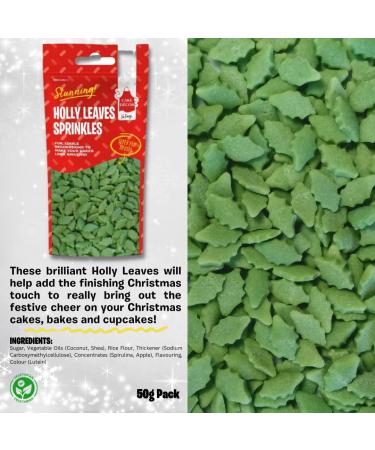 Cake D cor Christmas Sprinkles Set | 200g Edible Christmas Cake Decorations | Traditional Edible Christmas Sprinkles Snowflake Sprinkles Gold Stars & Holly Sprinkles (Stunning Christmas Sprinkles) - Buy Online on GoSupps.com