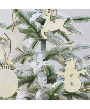 ABOOFAN 50pcs Christmas Tree Pendant Household Wooden Circle Child As Shown 8X8CM - Buy Online on GoSupps.com