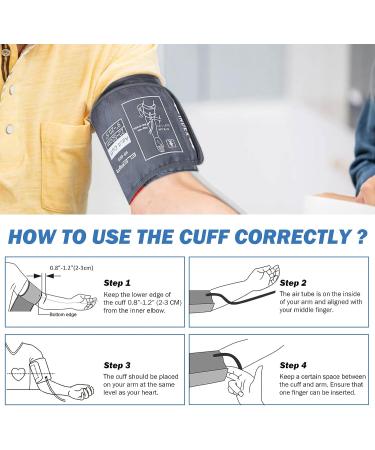 Extra Large Blood Pressure Cuff (9-20.5 inches) - XL Size Replacement Cuff with 4 Connectors - Buy Online on GoSupps.com