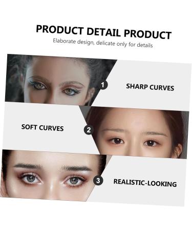 NOLITOY 10 Sheets Imitation Eco Eyebrow Sticker Stickers 4d Eyebrows Women Artificial Eyebrow Tattoos 3d 21.5X14cm Black - Buy Online on GoSupps.com