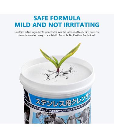 2 Pcs Stainless Steel Cleaning Paste Cookware Cleaning Paste Polish Pastes for Grills Bakeware Dishwashers | Universal Cleaning Cream Cookware Cleaners for Home Restaurant Dobooo - Buy Online on GoSupps.com
