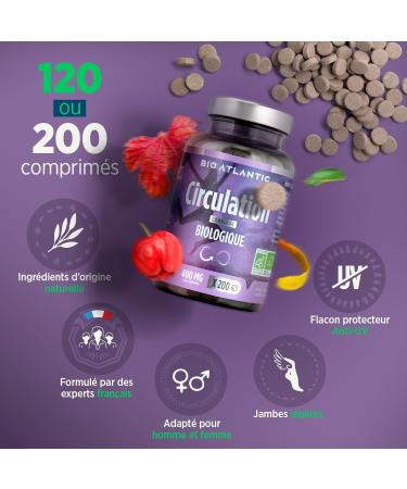 Circulation Bio - 400 mg - Red Vine Witch Hazel Burdock Acerola - 200 Tablets - Buy Online on GoSupps.com