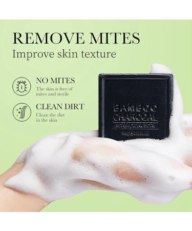 Bamboo Soap Bar - Charcoal Soap - Bamboo Charcoal Soap - Hand Body Face Wash Soap Bar - Remove Mite Oil Control Clean Pore Dirt - Moisturize Hydrate Smooth Tender Plump - Improve Dullness Elasticity - Buy Online on GoSupps.com