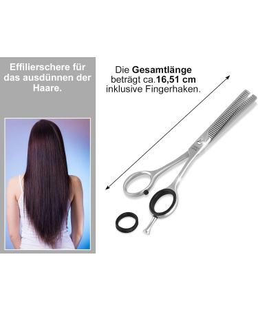 Professional Hair Scissors | 6.5 Stainless Steel Hairdressing & Effilting Scissors - Rustproof Sharp Cutting Edge for Perfect Haircuts - Buy Online on GoSupps.com