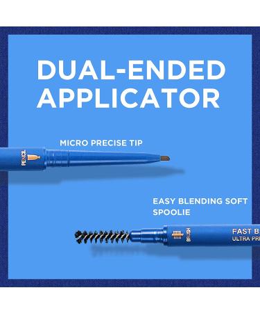 Fast & Waterproof Eyebrow Pencil - Dual Ended Brow Kit for Natural Looking, Korean Makeup - Retractable Fine Point, Light Brown - Buy Online on GoSupps.com