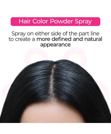Milano Illusions Hair Color Powder Spray for Wigs and Hair Root & Part Touch Up Spray Black-ish Hair Color Powder Spray - Blackish - Buy Online on GoSupps.com