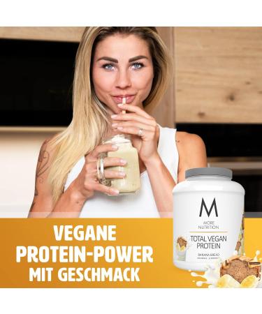 Buy MORE NUTRITION Total Vegan Protein - Banana Bread Flavor - 600g | High Protein Plant-Based Supplement for Fitness and Health - Buy Online on GoSupps.com