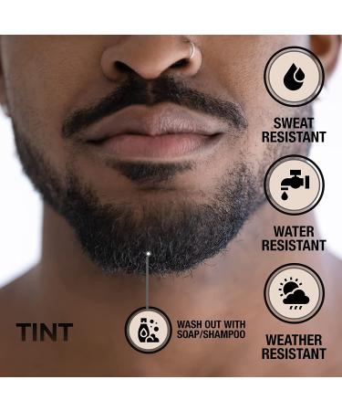 Instant Hair Concealer for Greys, Thinning Hair & Patchy Beards - Sweat & Weather Resistant Hair Tint Powder (Dark Brown) - Buy Online on GoSupps.com