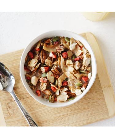 Seven Sundays Keto Rise & Shine Muesli - Strawberry Banana | 10 oz, 5G Net Carbs, Grain & Gluten Free, No Sugar Added - Buy Online on GoSupps.com