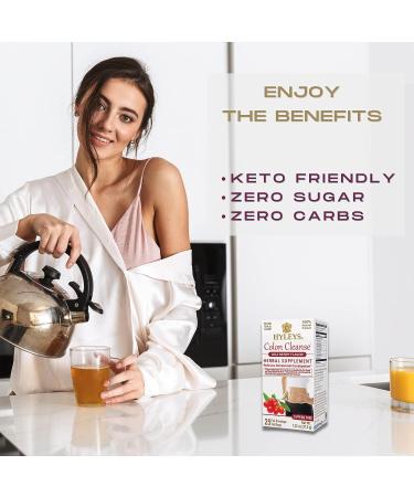 HYLEYS Tea Wellness Colon Cleanse Goji Berry - 25 Tea Bags  1 Pack Goji Berry 25 Count (Pack of 1) - Buy Online on GoSupps.com
