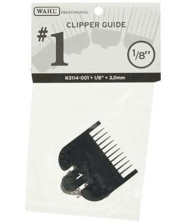 Wahl Professional 1 Guide Comb Attachment 18 (3.0mm) - 3114-001 | Perfect for Stylists and Barbers | Black 0.12 Inch - Buy Online on GoSupps.com