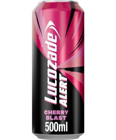 Lucozade Energy | Lucozade Alert Cherry 6x4x500ml- can High Caffeine Energy Drink Naturally-sourced caffeine Great Taste Contains vitamin B3 to help reduce tiredness Fully recyclable - Buy Online on GoSupps.com