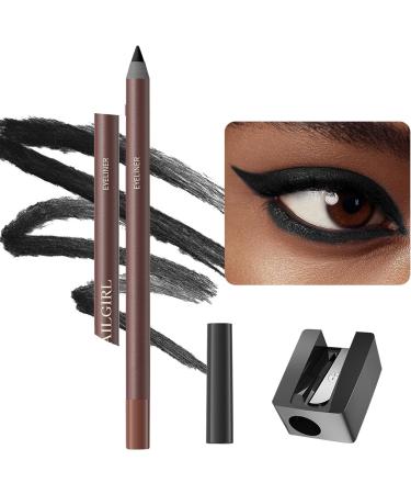 Long-lasting gel eyeliner pencils with sharpener waterproof and smudge-proof durable for women - Buy Online on GoSupps.com