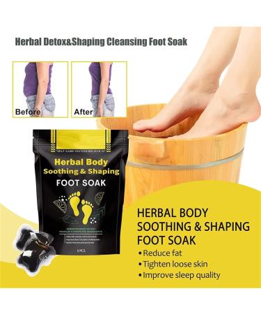 Herbal Detox&shaping Cleansing Foot Soak Beads Slimwe Body Detox Foot Soak Herbal Foot Cleansing Soak Beads for Foot Care (5 Box) - Buy Online on GoSupps.com