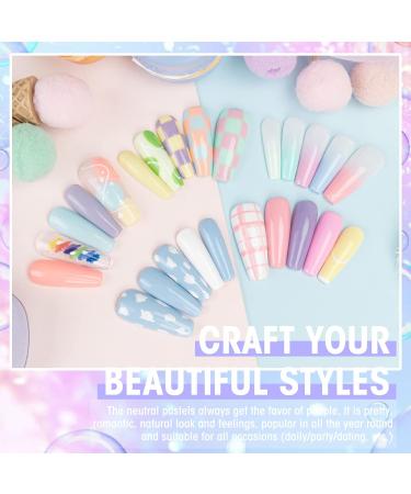 GELLEN 28 Pack Gel Nail Polish Kit - Glossy/Matte Top Coat, Base Coat, Pastel Shades, Soak Off Gel Colors Set - Starter Set for Candy Pastels - Buy Online on GoSupps.com