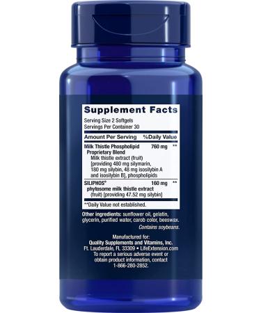 Life Extension European Milk Thistle 60 Softgels â€“ Ultimate Liver Support & Antioxidant - Buy Online on GoSupps.com