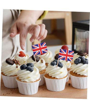 Zerodeko 200pcs Toothpick Cake Insert American Flag Toothpicks Britain Flags Cupcake Toppers American Cheese Country Toothpick Flag Food Flags Top Hat Cupcake Supply Wooden Scotland British Assorted Color 2 6.5X3.5CM - Buy Online on GoSupps.com