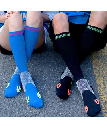 Compression Socks (2 Pair) 20-30 mmHg for Men & Women - Cycling & Running Support XXL Orange - Buy Online on GoSupps.com