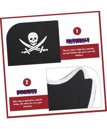 Beavorty 24 Sets Pirate Hair Blindfold Halloween Pirate Hats Pirate Performance Props Pirate Accessories Pirate Party Costume Prop Prom Suits Pirate Costume Cosplay Accessories Cloth - Buy Online on GoSupps.com