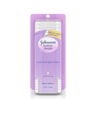 Johnson's Safety Swabs 185 Each 185 Count (Pack of 1)