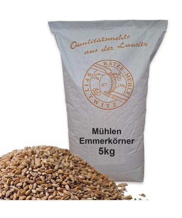 Mills Emmer grains 5kg whole grain cleaned fresh from the R tze mill in the best quality Emmer kernels 5 kg