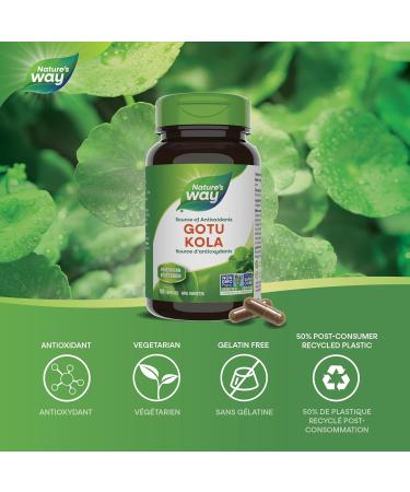 Nature's Way Gotu Kola Antioxidant 100 Vegetarian Capsules 100 count (Pack of 1) - Buy Online on GoSupps.com
