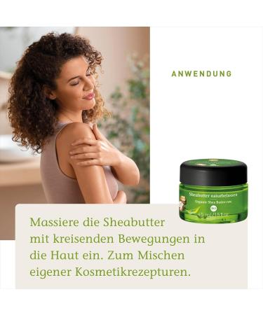  Primavera PRIMAVERA Natural Organic Shea Butter 45ml Natural Plant Strength Glass Jar Aromatic Oil Body Oil Natural Cosmetic Skin Protection Wind and Weather - Buy Online on GoSupps.com