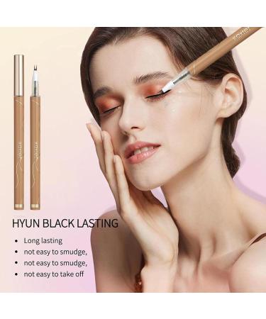 3 Double Tip Lower Eyelash Pencil Waterproof Liquid Eyeliner Quick Drying Long Lasting Waterproof and Sweat Proof Eyeliner Slim Eye Liner Eye Liner Makeup (3 Color) C: Tea Brown - Buy Online on GoSupps.com