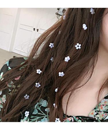 3 PCS Crystal Flower Long Hair Decorative Headdress Hair Extensions - White | Women's Streamline Hairpin Accessories - Buy Online on GoSupps.com