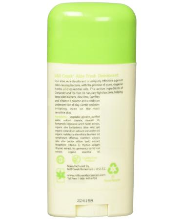 Buy Mill Creek Botanicals Aloe Fresh Deodorant Stick With Tea Tree Oil - 2.5 Oz | Natural Alcohol-Free Eco-Friendly Shipping Worldwide - Buy Online on GoSupps.com